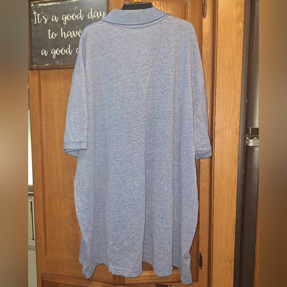 Foundry Heathered Blue and Light Blue Polo Shirts In A Size 4XL. Casual, Summer - Picture 7 of 11